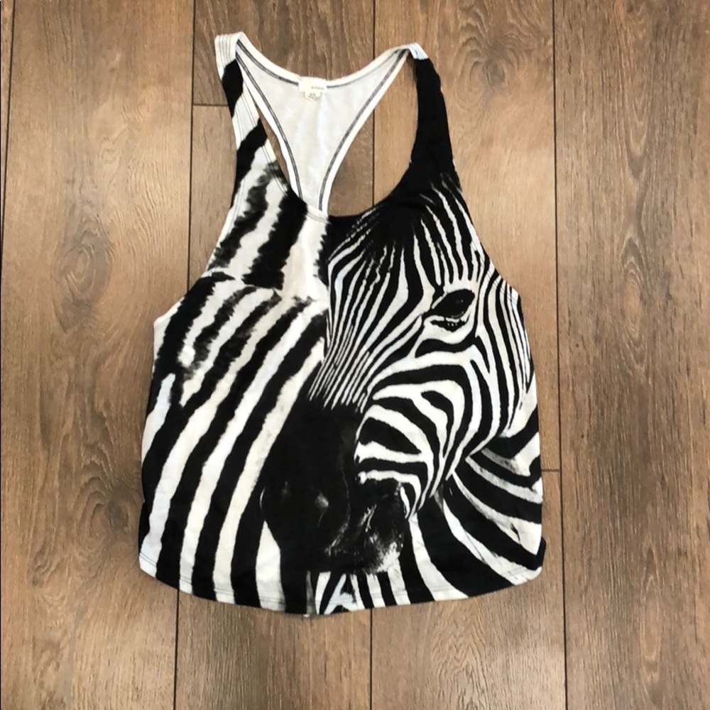 Garage Zebra Tank Top Size M